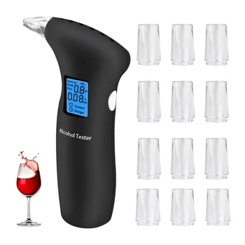 Nešiojamų Specialias Vyno Detektorius 712T Mėlynas Ekranas Kvėpavimo Automobilių Alkoholio Testeris-LCD Ekranas, Smart Alarm Nr. klaidingai Teigiamų