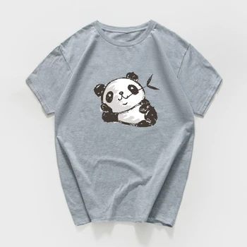 Panda grafinis juokingi marškinėliai vyrams Vasaros streetwear hip-hop Tee Marškinėliai anime marškinėlius vyrams 100% Medvilnės Ulzzang T-shirt mens drabužiai